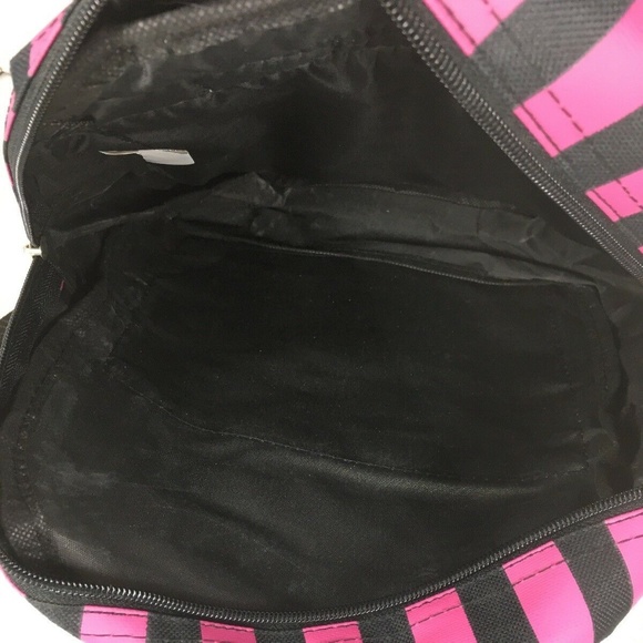Disney Minnie Mouse Pink/Black Striped Backpack - Picture 3 of 8
